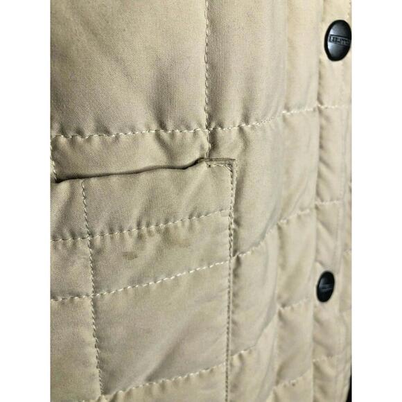 Beretta Sport Womens Quilted Coat Beige Thermore Insulated Cool Max Italy 12 - Picture 9 of 9